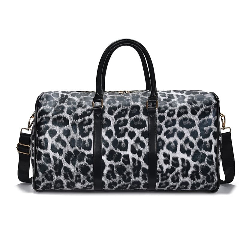 Leopard Print Weekender Travel Duffle Bag