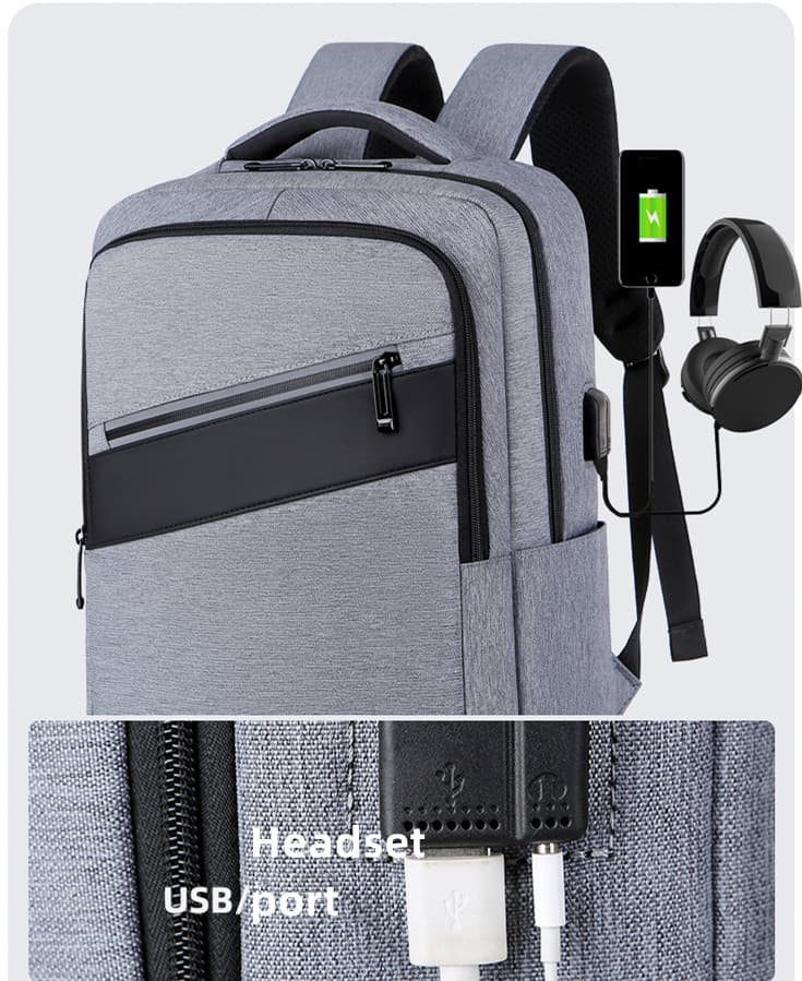 usb Practical Waterproof Casual Laptop Backpack