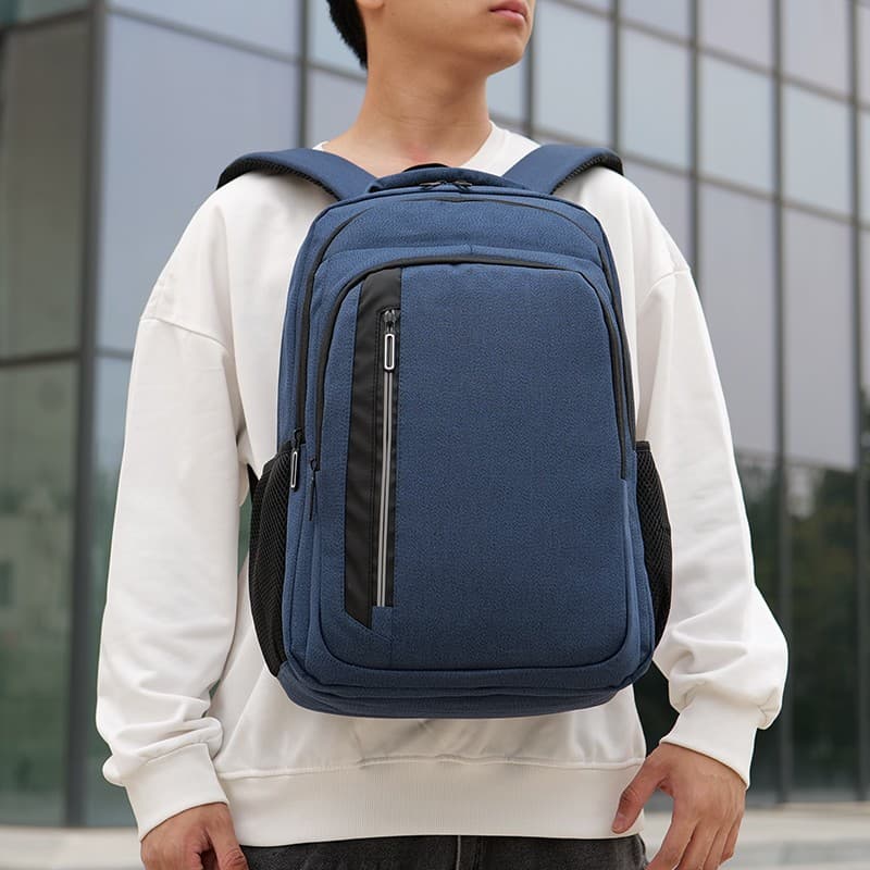 722 Stylish Laptop Backpacks for Guys Blue Main Display