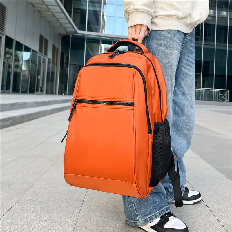 6626 School Laptop Backpack Model Orange Portable Display