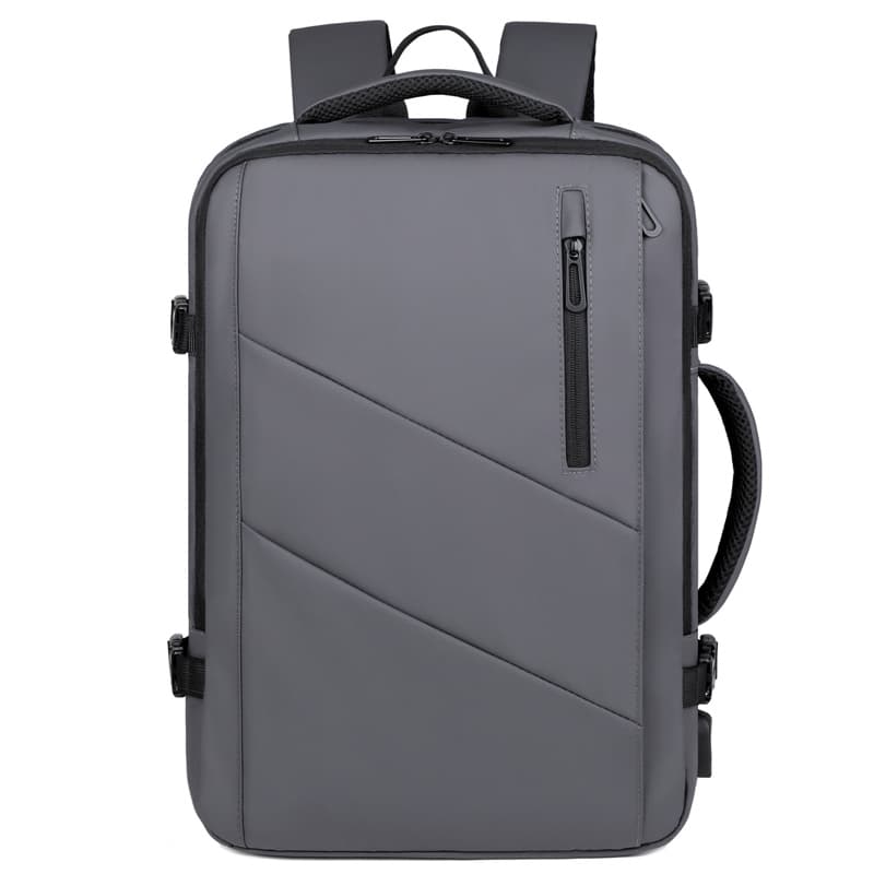 6904 Expandable Laptop Backpack Gray Main Display