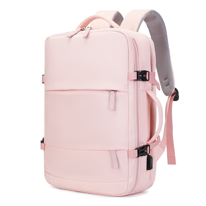 1145 Lightweight Laptop Backpack Pink Display