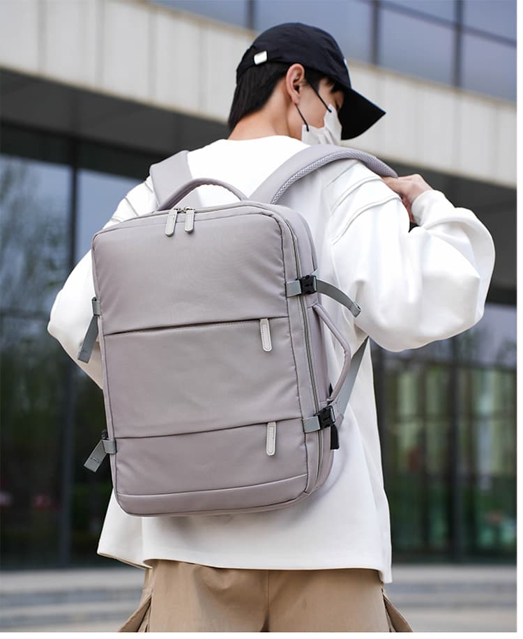 1145 Lightweight Laptop Backpack Model Back Display