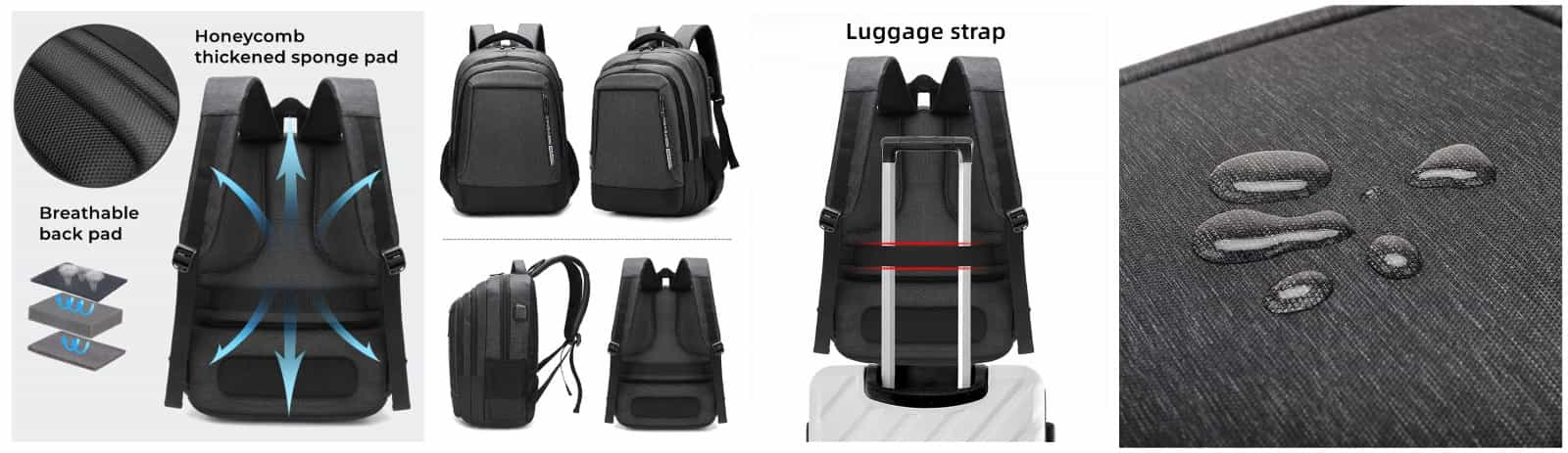 Comfortable laptop backpack