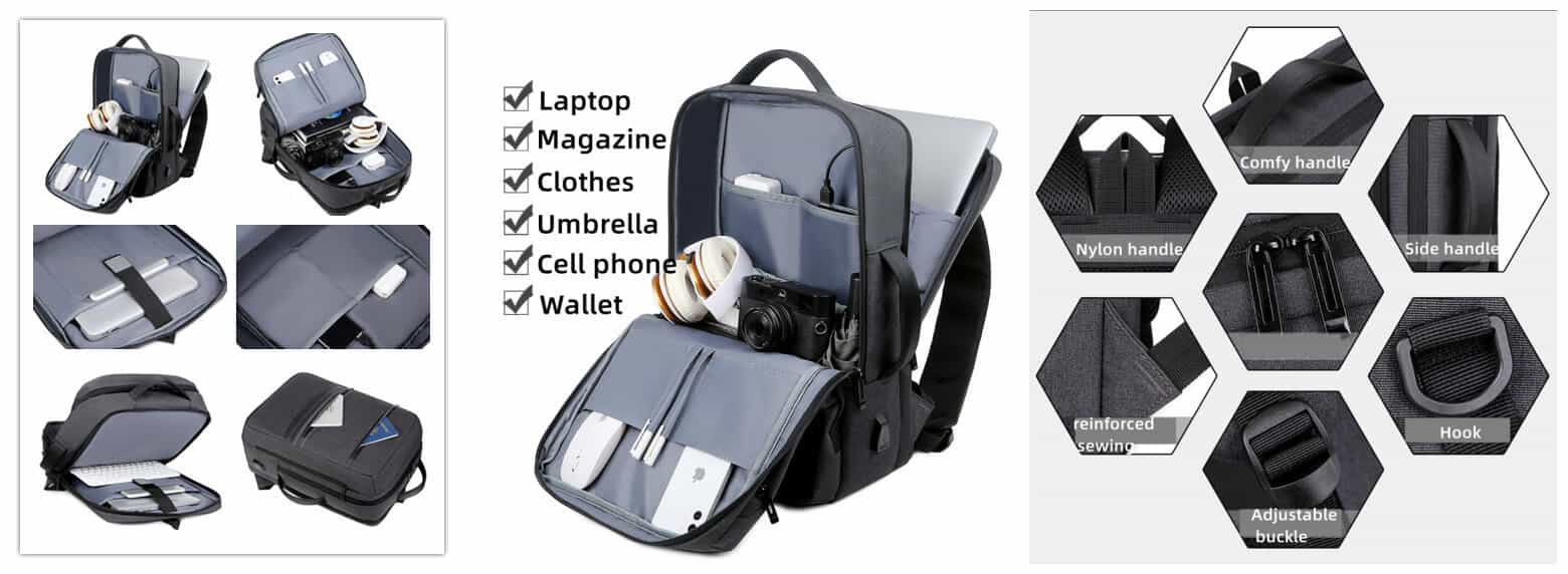 large capacity laptop backpack