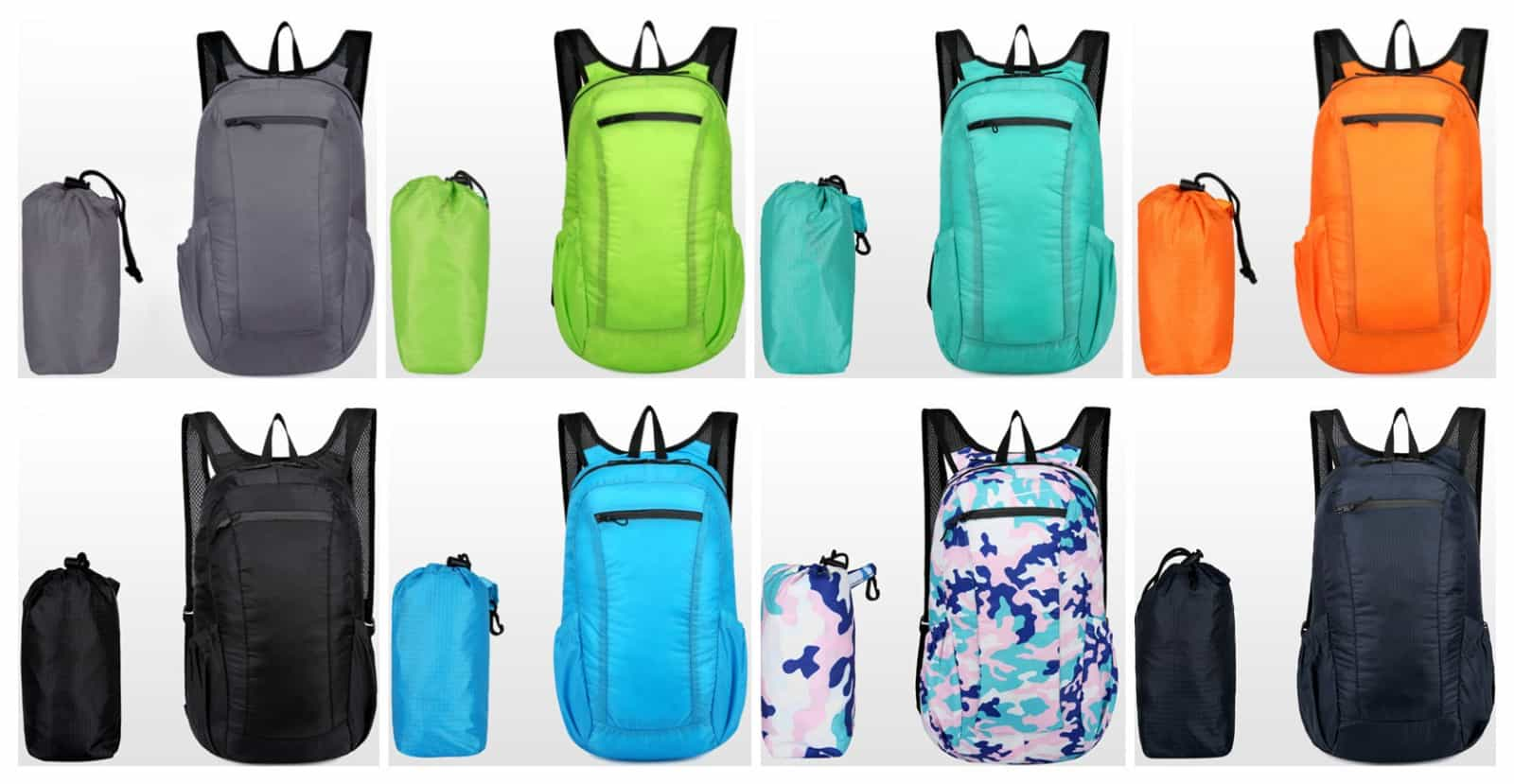 colorful outdoor bags