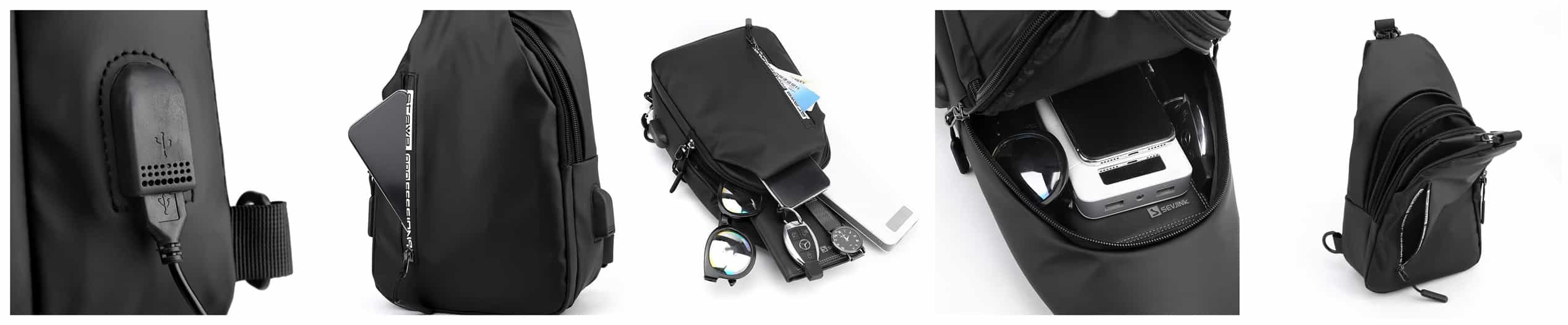 USB comfy chest bag