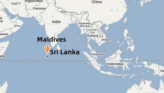 Sri Lanka map