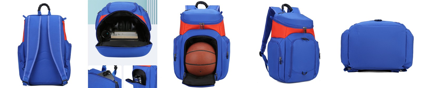 Colorful large capacity basketball backpack