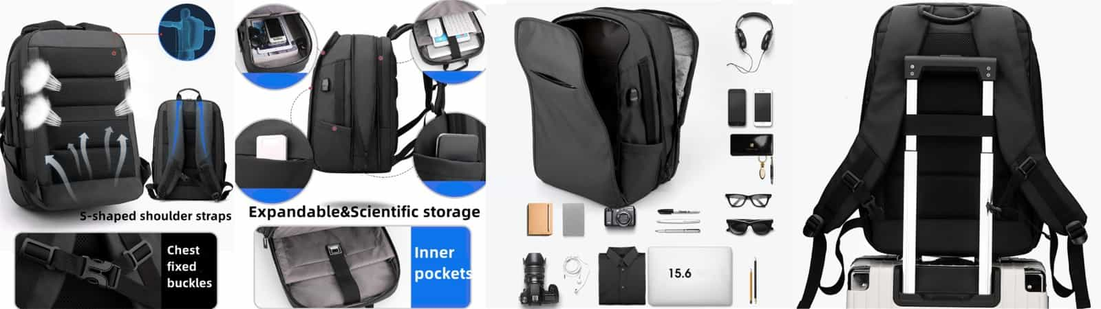 comfy sturdy large capacity laptop backpack