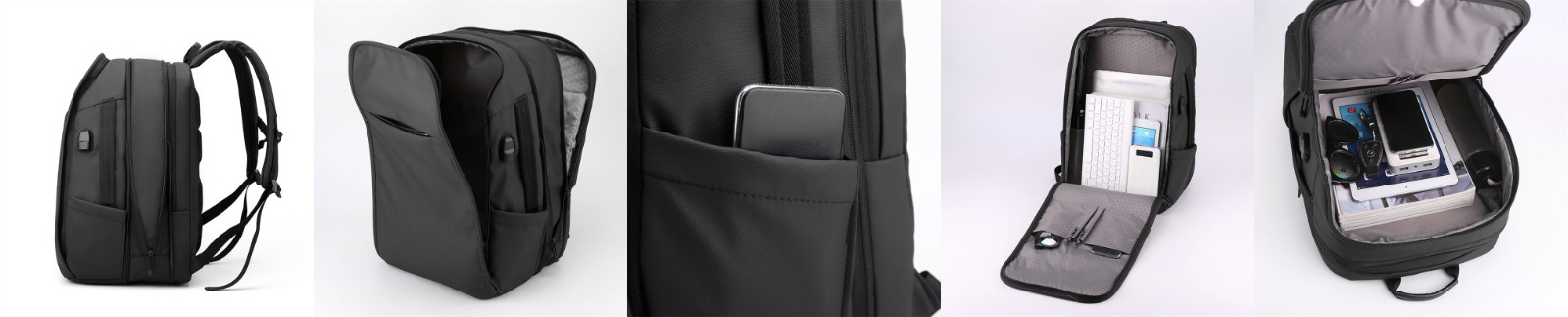 dustproof waterproof durable expandable laptop backpack