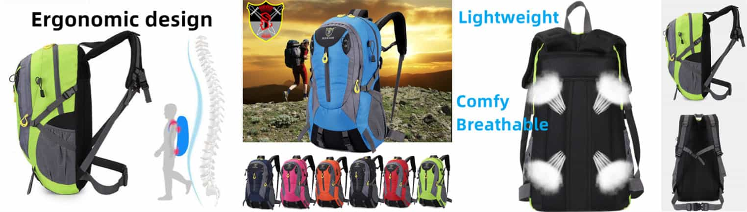 Ergonomic design comfortable practical camping hiking backpack