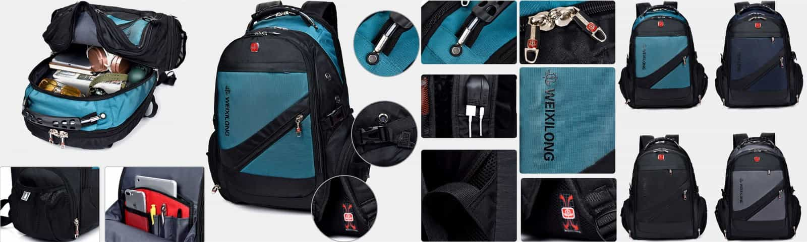 Lightweight sturdy men's women's laptop backpack