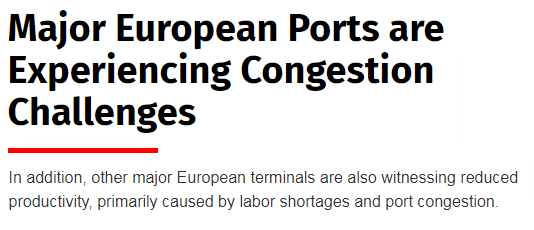 The Maritime Executive- Europe's major ports are experiencing the challenge of congestion