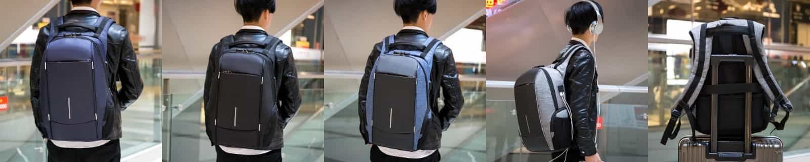 Stylish lightweight roomy multifunction laptop backpack