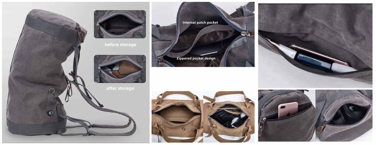 Canvas Large Capacity Travel Bag