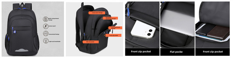 Large Capacity Waterproof Laptop Backpack