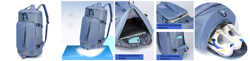 Waterproof Nylon Unisex Gym Bags