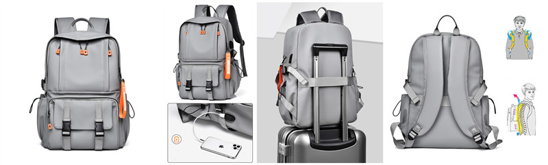 Travel Outdoor Leather Laptop Backpack