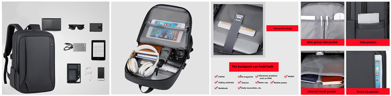 Waterproof Multifunction Business Laptop Backpack