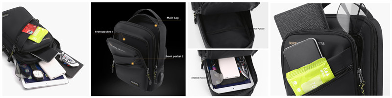 Fashionable Versatile Waterproof Practical Chest Bag