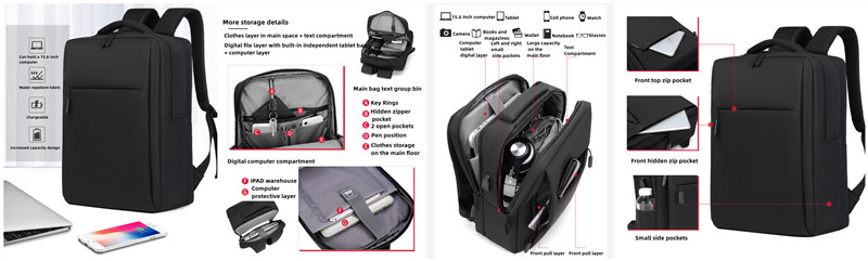 Fashion Travel Multi-functional Laptop Backpack