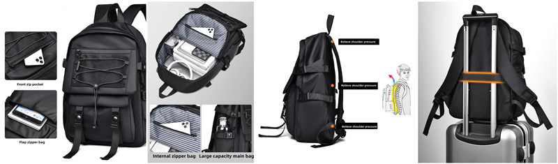 Large Capacity Waterproof Laptop Backpack