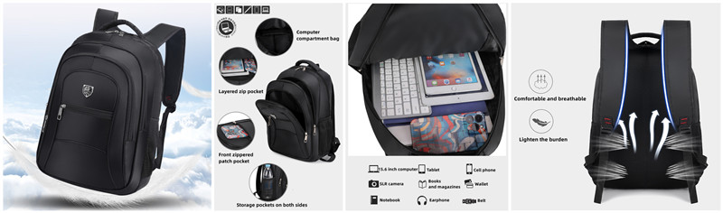 Four Color Business Casual Laptop Backpack