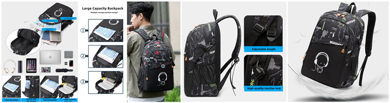 Large Capacity Teenagers High School Bag