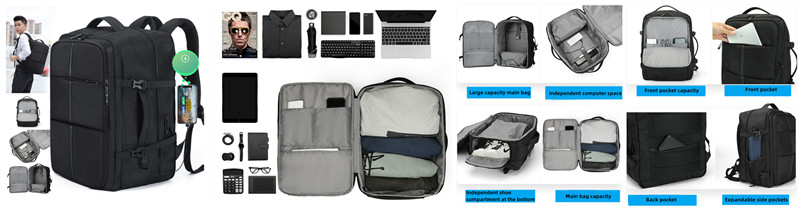 Multipurpose Expandable Travel Laptop Backpack