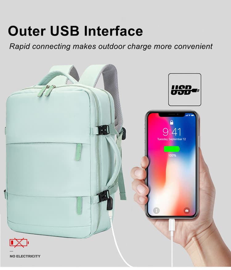 1145 Lightweight Laptop Backpack Usb Interface