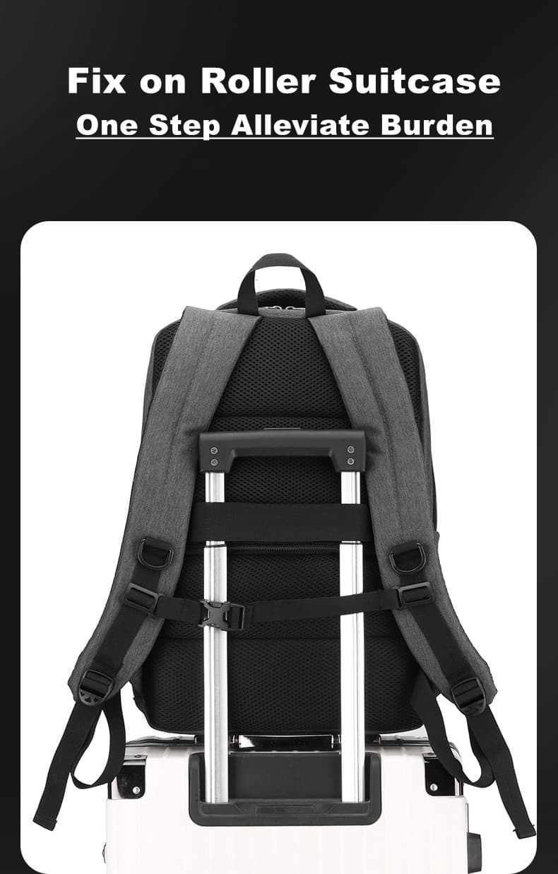 813 Backpack Laptop Men Suitcase Strap