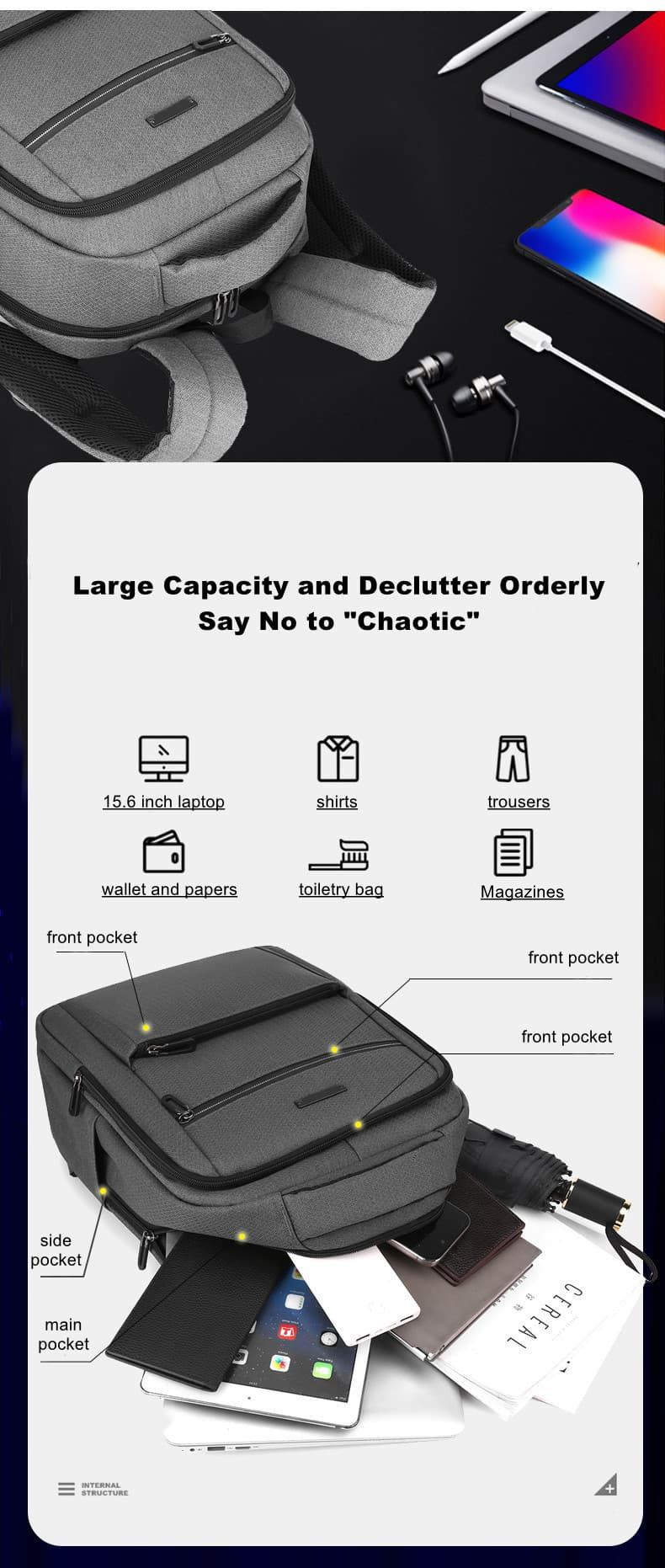 D811 Business Laptop Declutter Orderly