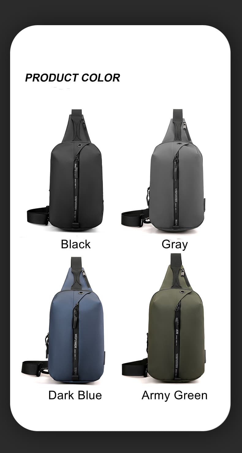 1265 Chest Man Bag Color Display