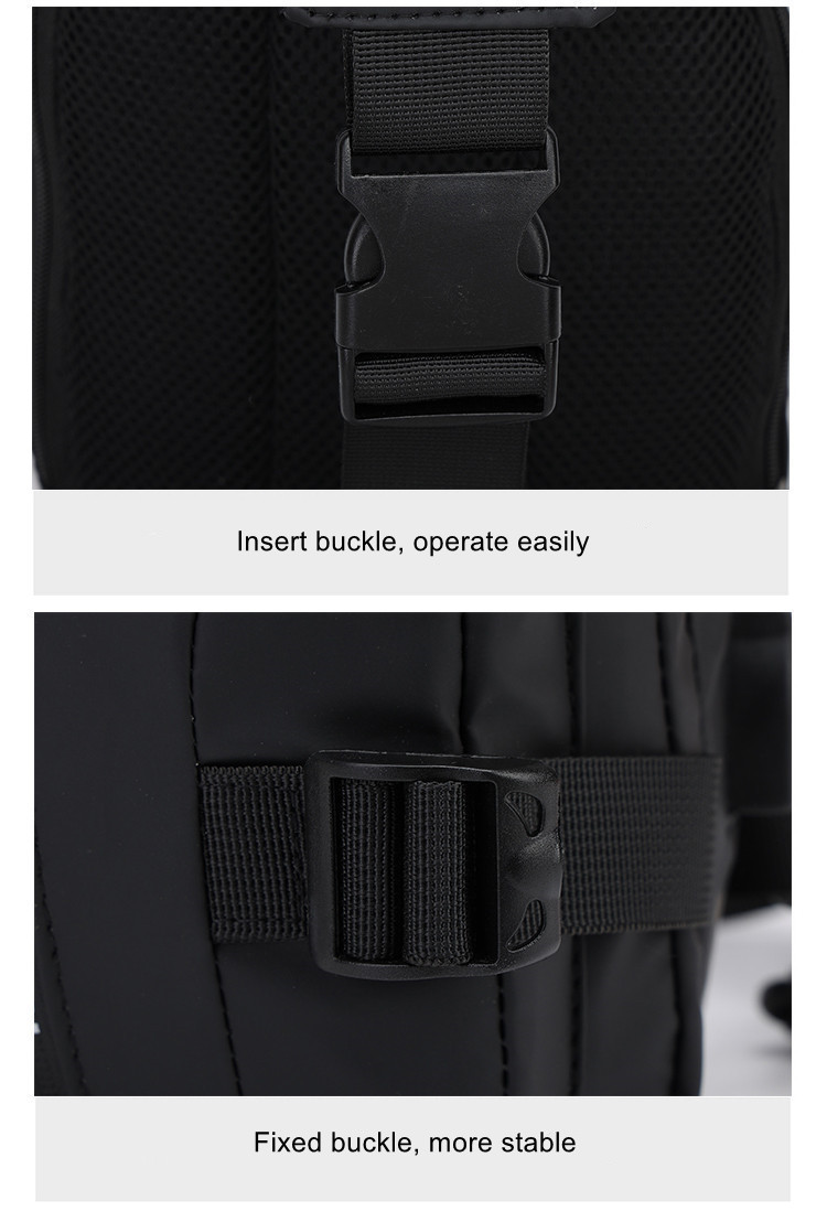 831-1 Chest Bag for Man Insert Buckle And Fised Buckle